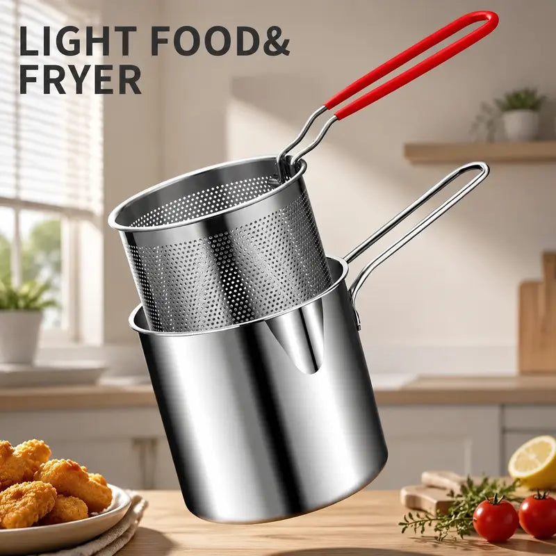 ⚡Stainless Steel Deep Fryer Set