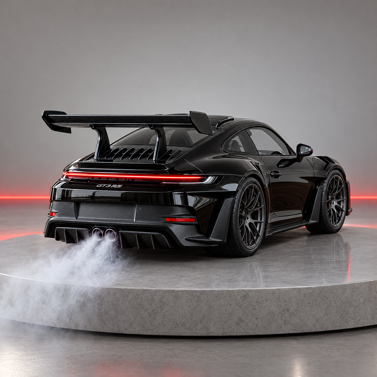 🏎️ Track-Inspired Sports Car Display Model – Exhaust Mist Effect Collector Decor