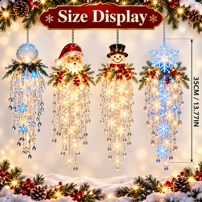 ❄️✨Crystal Cascade Christmas Snowflake LED Hanging Light✨