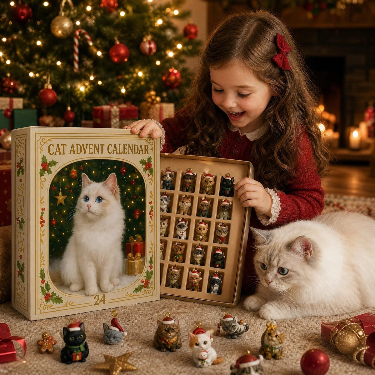 🔥Advent Calendar 2026 Cat Advent Calendar Giftfor Adults Friends Cat Owners and Lovers Christmas Holiday Countdown Gift