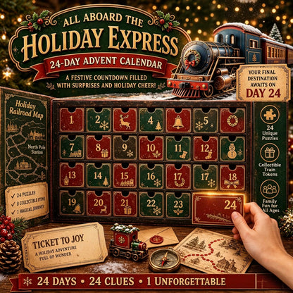 ⏳🎄🔎 Mystery Adventure Advent Calendar -24 Days, 24 Clues, One Final Reveal