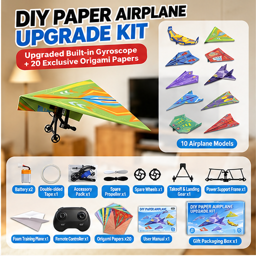 ✈️RC Powered Paper Airplane Kit – Build, Control & Fly Your Own Plane