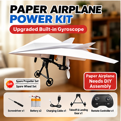 ✈️RC Powered Paper Airplane Kit – Build, Control & Fly Your Own Plane