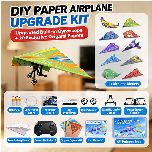 ✈️RC Powered Paper Airplane Kit – Build, Control & Fly Your Own Plane