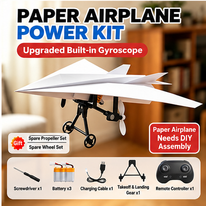 ✈️RC Powered Paper Airplane Kit – Build, Control & Fly Your Own Plane