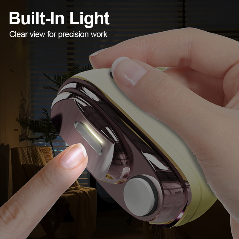 💅2-in-1 Electric Nail Trimmer & Buffer – Smart Safe Nail Clipping & Polishing