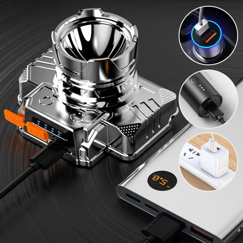 💡 [Bright Gift: Hot Sale 80% OFF👍 – Limited Time!⏰] Portable Waterproof Smart LED Headlamp – Outdoor Fishing Essential, Motion Sensor, USB Charging. Hands-Free & Reliable