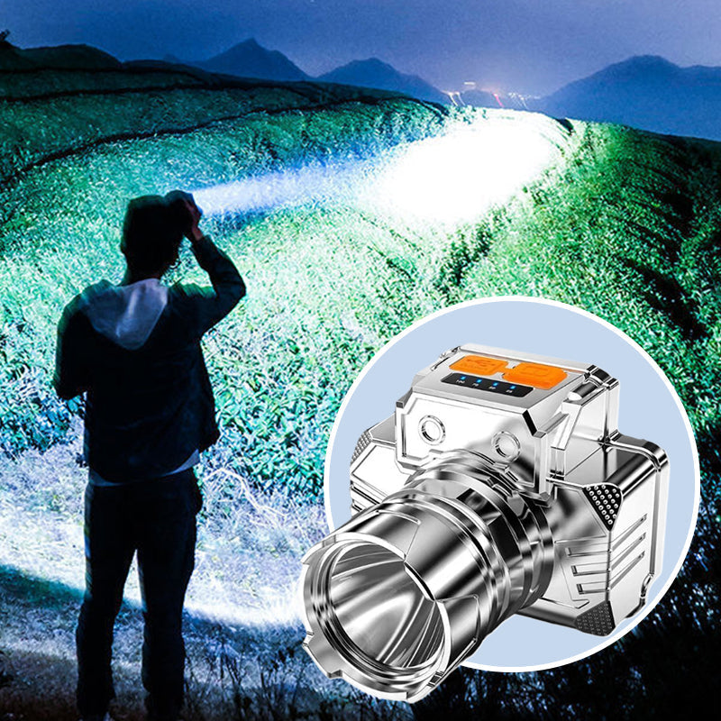 💡 [Bright Gift: Hot Sale 80% OFF👍 – Limited Time!⏰] Portable Waterproof Smart LED Headlamp – Outdoor Fishing Essential, Motion Sensor, USB Charging. Hands-Free & Reliable