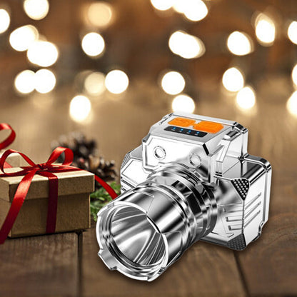💡 [Bright Gift: Hot Sale 80% OFF👍 – Limited Time!⏰] Portable Waterproof Smart LED Headlamp – Outdoor Fishing Essential, Motion Sensor, USB Charging. Hands-Free & Reliable