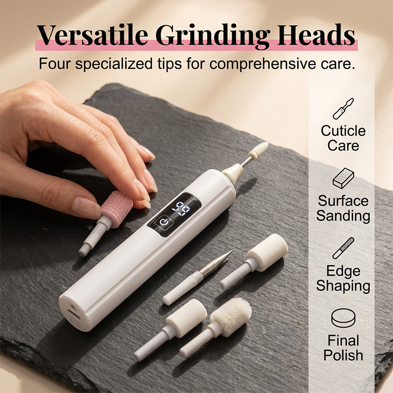 🔥HOT DEAL Portable Rechargeable Nail Drill, Electric Manicure Polisher with 4 Nail Drill Bits