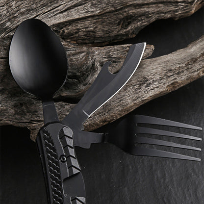 🎉Surprise 50% off！🏕️Must-have for outdoor trips 🍴🥄4-In-1 Outdoor Folding Multifunctional Tableware