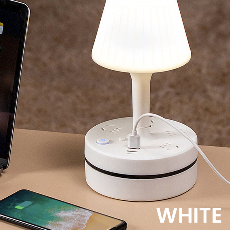 💡🔌 Bedside Lamp with Charging Station – 3-in-1 Nightstand Light, Power & Style ✨