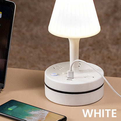 💡🔌 Bedside Lamp with Charging Station – 3-in-1 Nightstand Light, Power & Style ✨