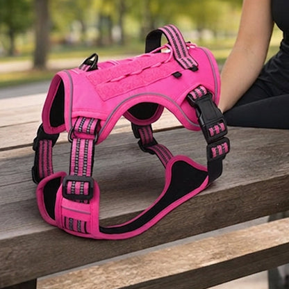 🎀Outdoor Heavy-Duty Adjustable No-Pull Dog Harness with Control Handle