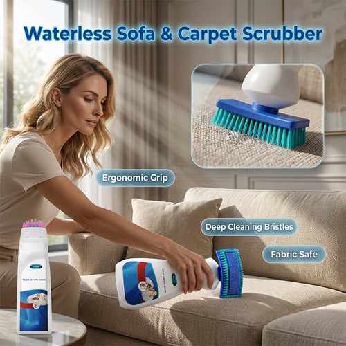 🔥No-Wash Carpet & Sofa Cleaner with Brush