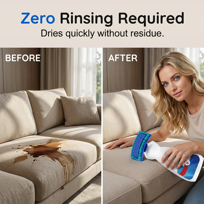 🔥No-Wash Carpet & Sofa Cleaner with Brush
