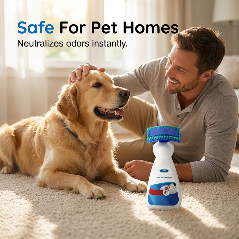 🔥No-Wash Carpet & Sofa Cleaner with Brush