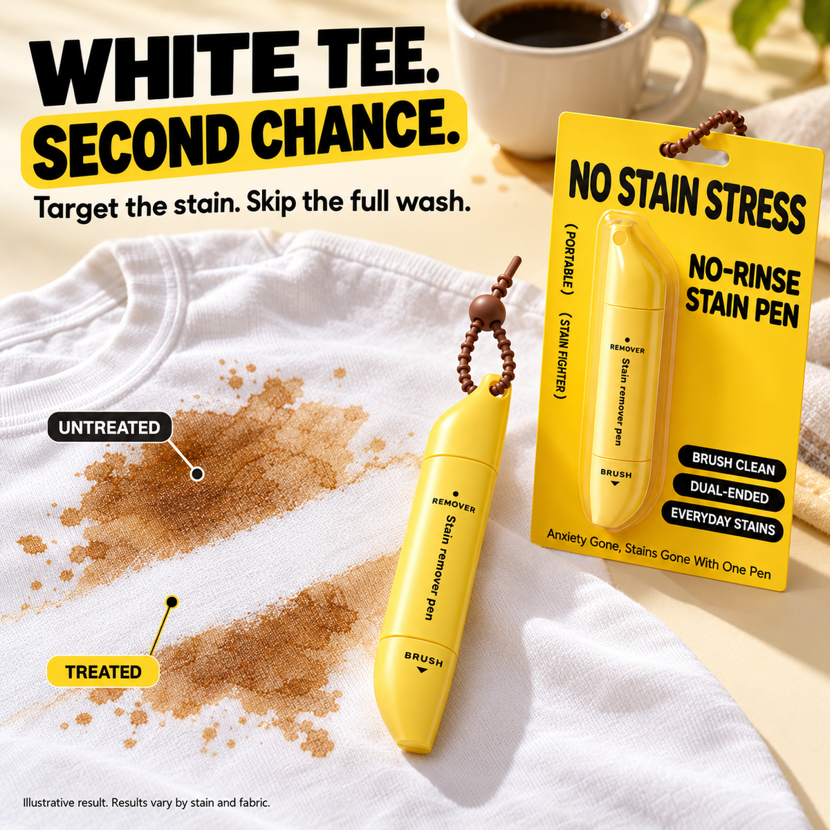🤍Portable Dual-Head Stain Remover Pen