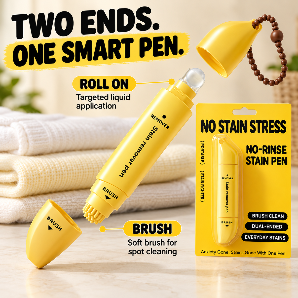 🤍Portable Dual-Head Stain Remover Pen