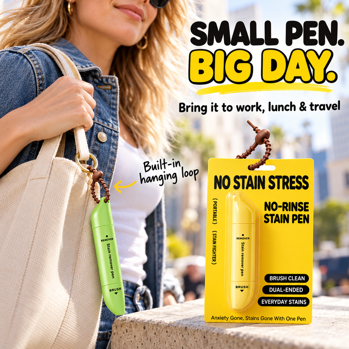 🤍Portable Dual-Head Stain Remover Pen