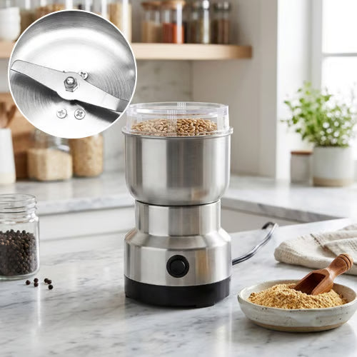 🔧 High-Speed Stainless Steel Grain Grinder
